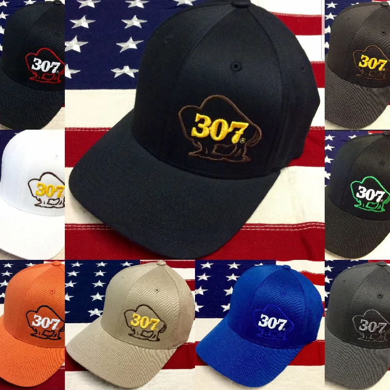 307 Buffalo Logo Flexfit Hats