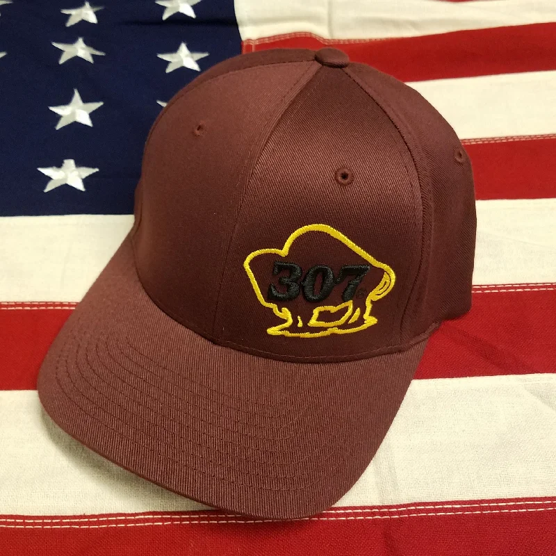 Maroon - Buffalo Gold&Black