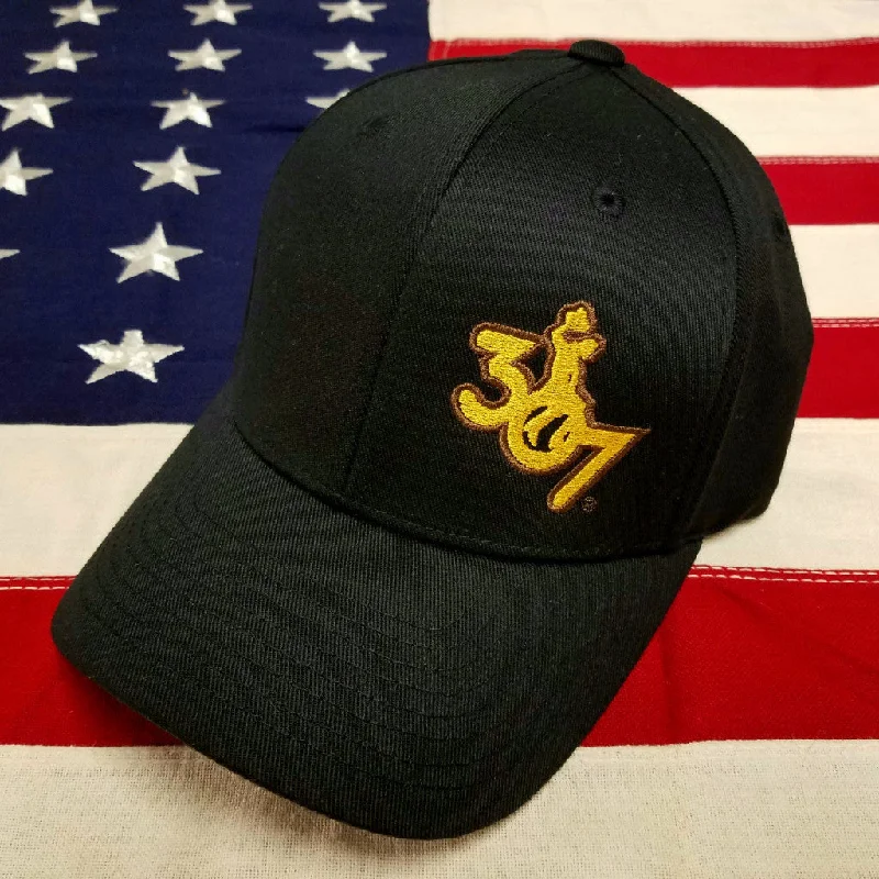 Black Hat/Brown & Gold Logo