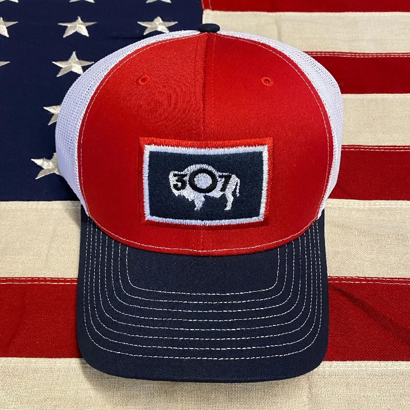 307 Wyoming Flag Cap