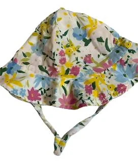 Sunhat - 100% cotton Gauze  - 12-24M- Baby-flowers