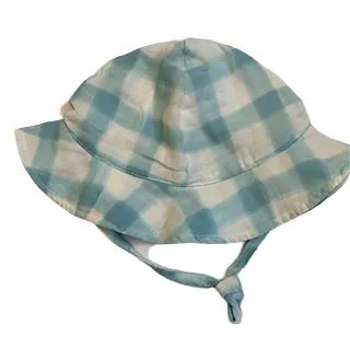 Sunhat - 100% cotton Gauze  - 12-24M- Baby-Blue