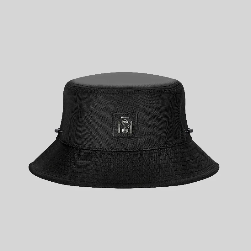 ANTIGONO BLACK BUCKET HAT