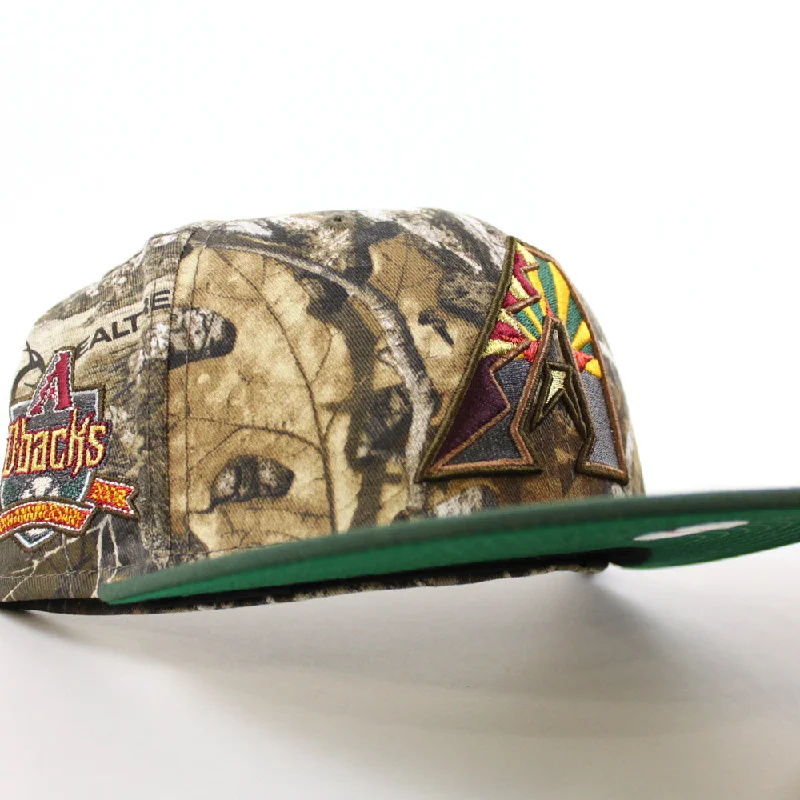 Arizona Diamondbacks 10TH ANNIVERSARY New Era 59Fifty Fitted Hat (Real Tree Camo Cilantro Green Green Under Brim)