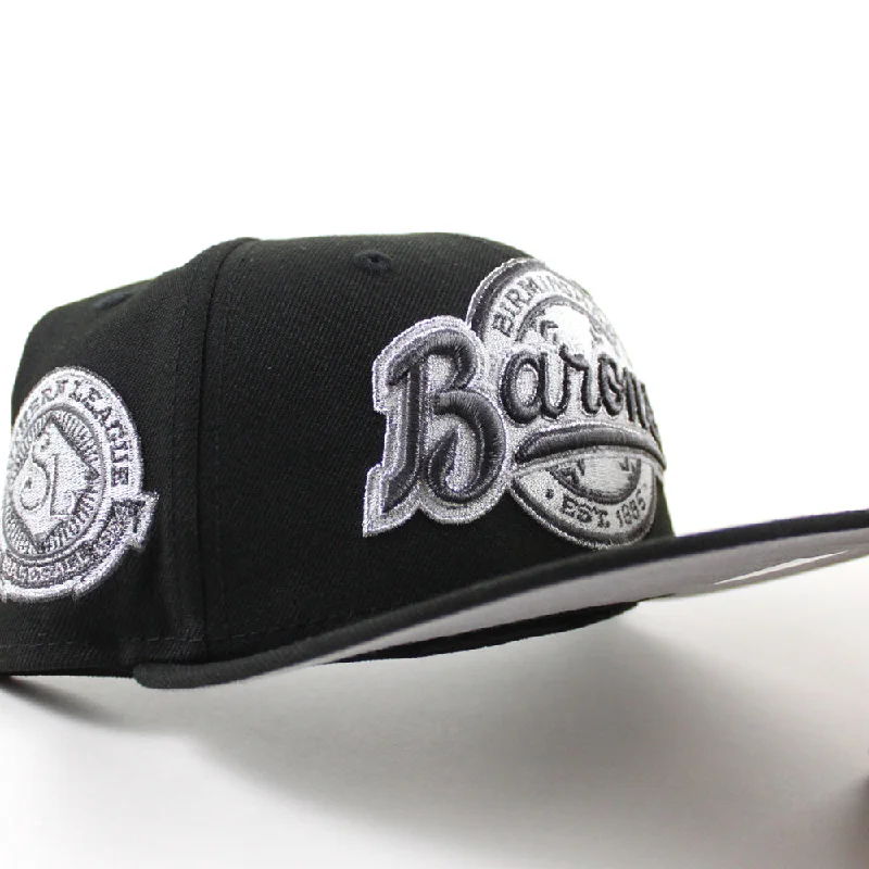 BIRMINGHAM BARONS Southern League New Era 59Fifty Fitted Hat (Metallic Iris Black Gray Under Brim)