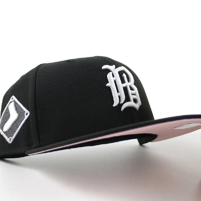 BIRMINGHAM BARONS x Chicago White Sox New Era 59Fifty Fitted Hat (Metallic Iris Black Pink Under Brim)