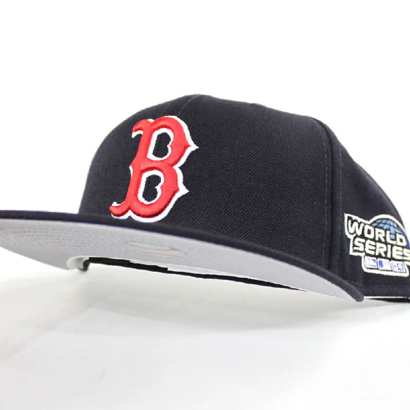 Boston Red Sox 2004 World Series 59Fifty New Era Fitted Hats (Navy Gray Under Brim)