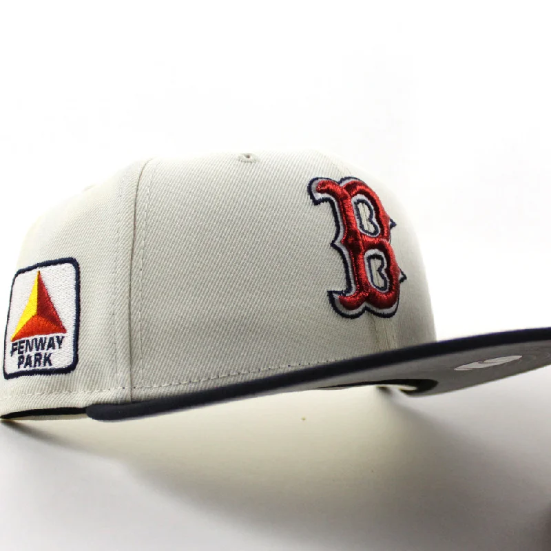 Boston Red Sox CITGO Fenway Park New Era 59Fifty Fitted Hat (Chrome White Navy and Gray Under Brim)