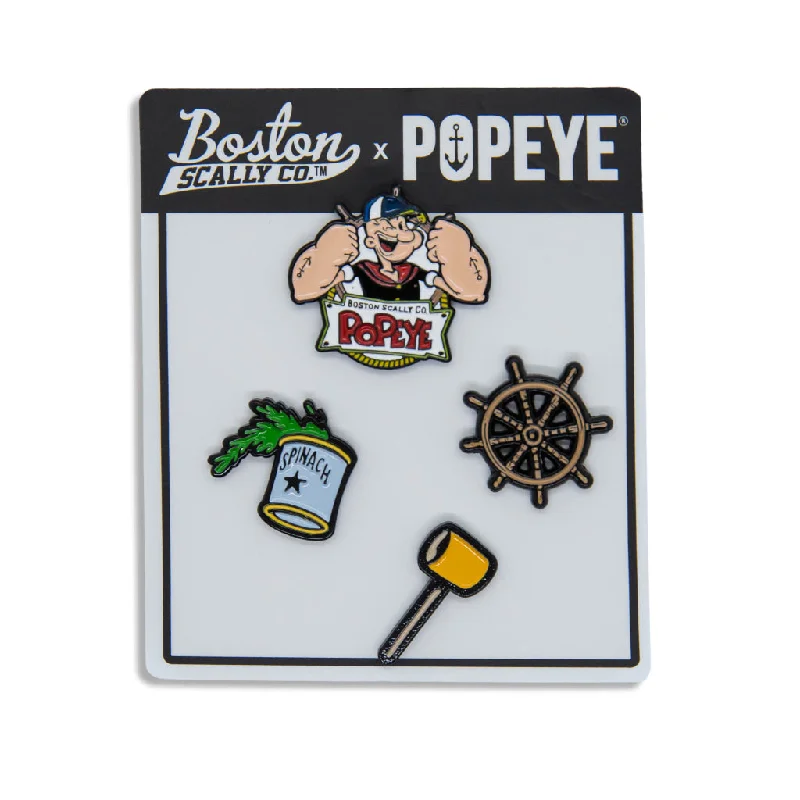 Boston Scally The Popeye Cap Pin Set