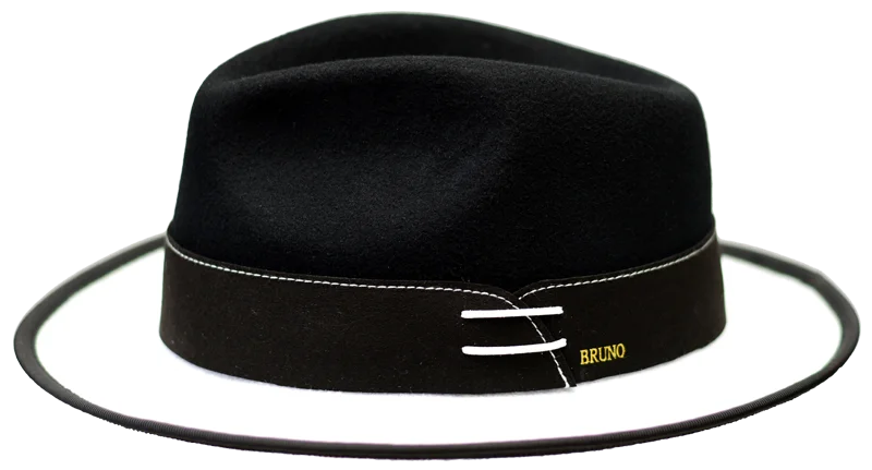 Bruno Capleo OU-852 The Outcast Fedora Black/White