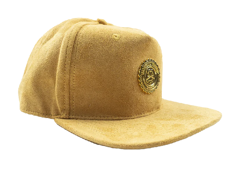 CAPITAL GAINS SUEDE STRAPBACK HAT GOLD - CG036