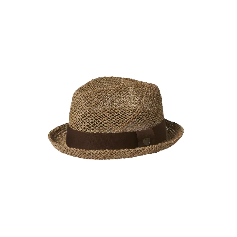 Castor Fedora Tan/ Brown Seagrass