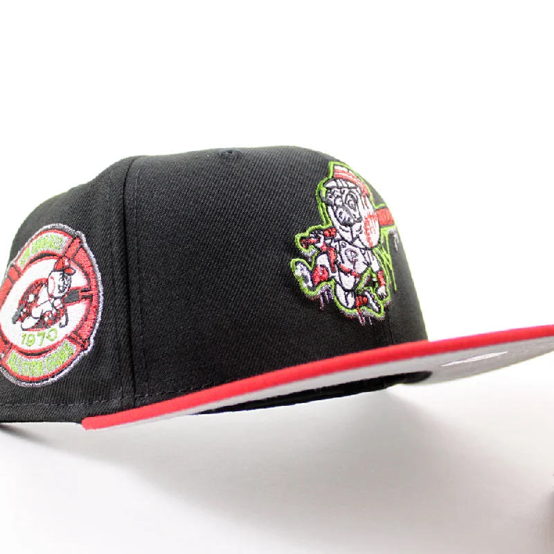 Cincinnati Reds 1970 All Star Game New Era 59Fifty Fitted Hat (Black Scarlet Red Gray Under Brim)