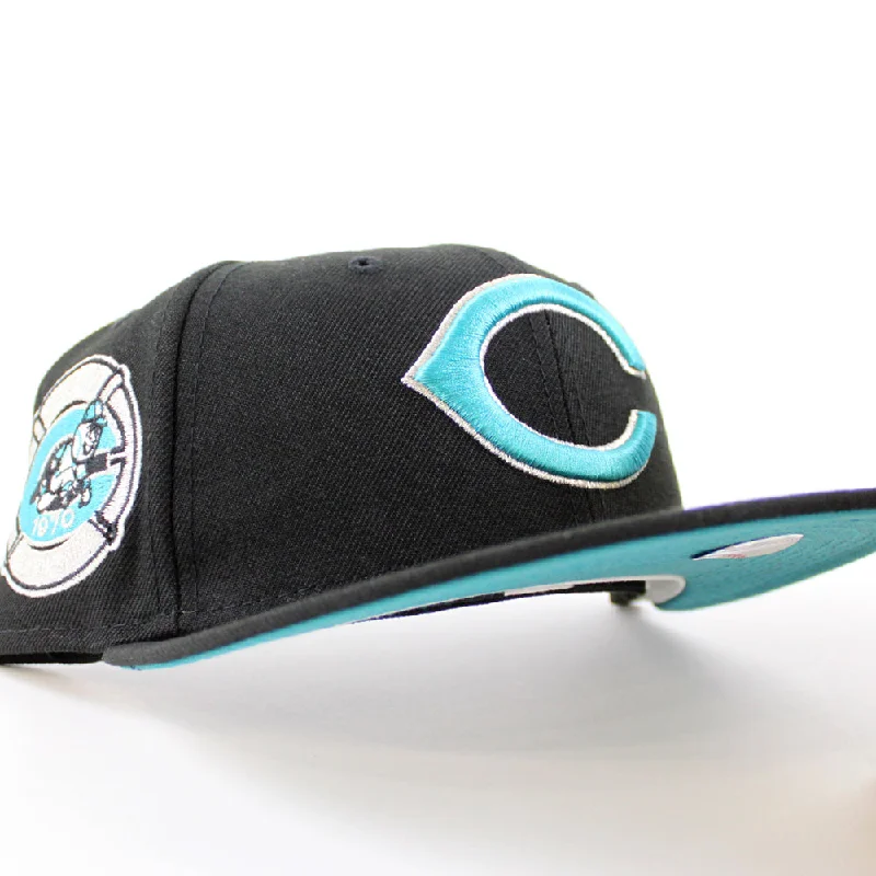 Cincinnati Reds 1970 All-Star Game New Era 59Fifty Fitted Hat (Black Aqua Under Brim)