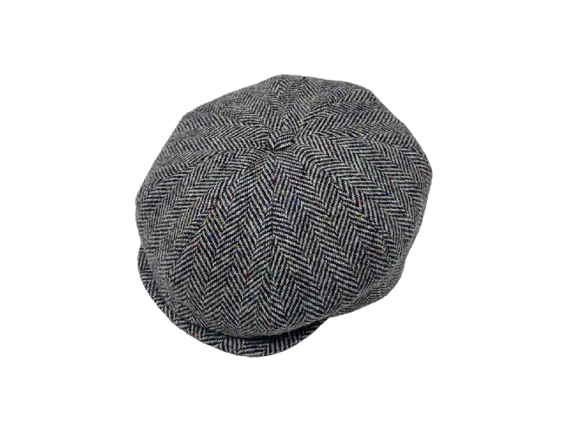 Irish Tweed - Multi Black Fleck Herringbone