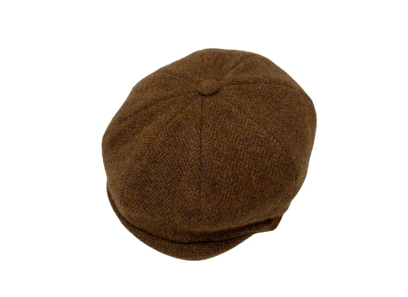 Donegal Tweed - Brown & Rust Herringbone  Limited Edition