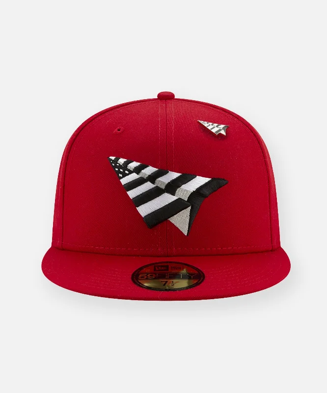 Crimson Crown Fitted Hat