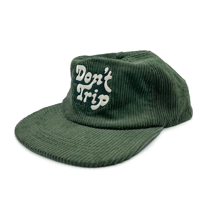 Don't Trip Fat Corduroy Snapback Olive