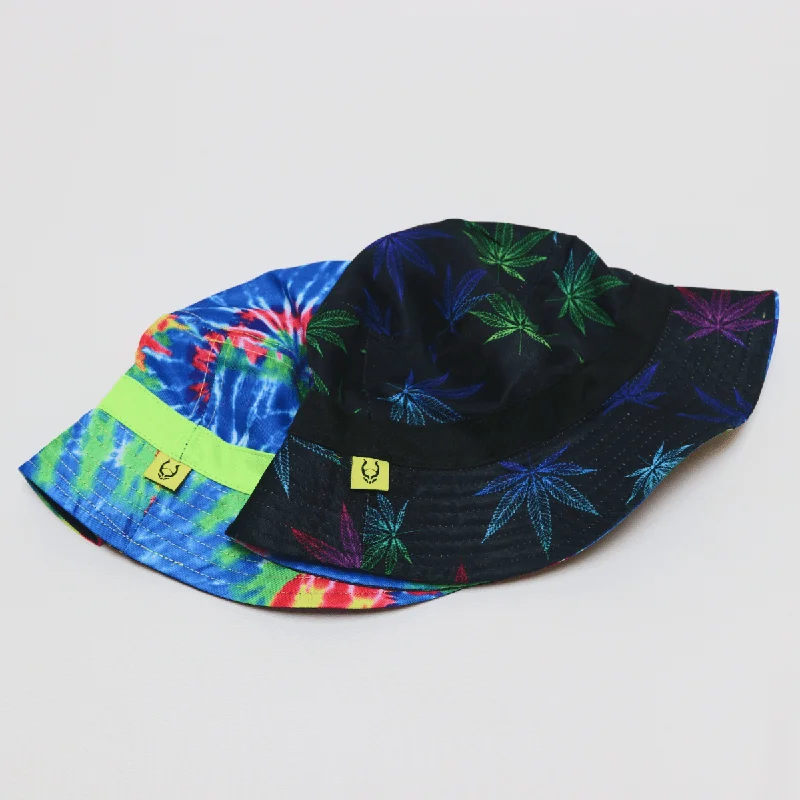 DOUBLE SIDE HAT LEAF 420 / TIE DYE