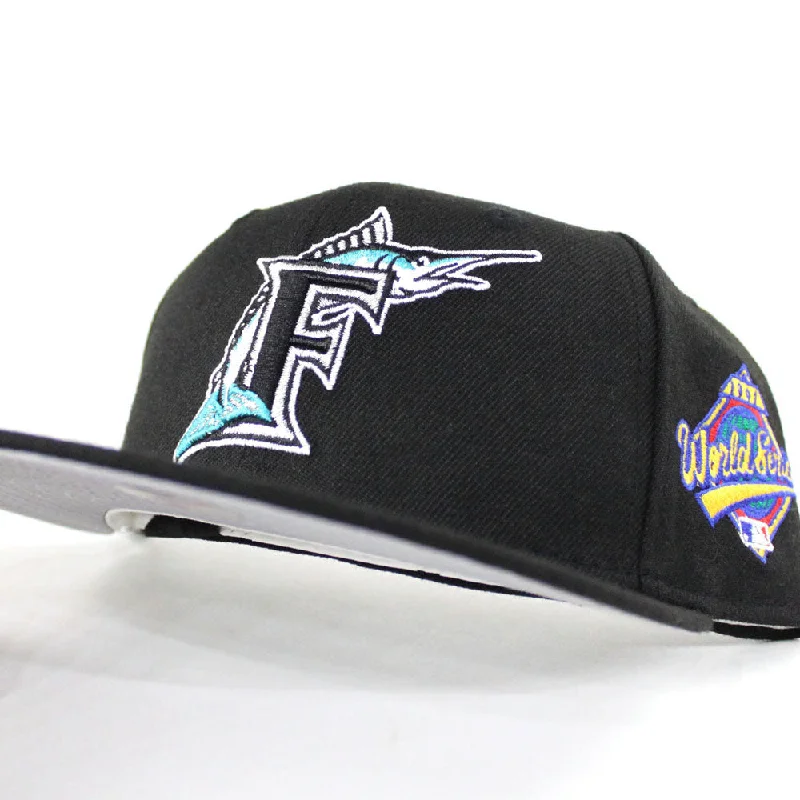 Florida Marlins 1997 World Series Patch New Era 59Fifty Fitted Hat (Black Gray Under brim)