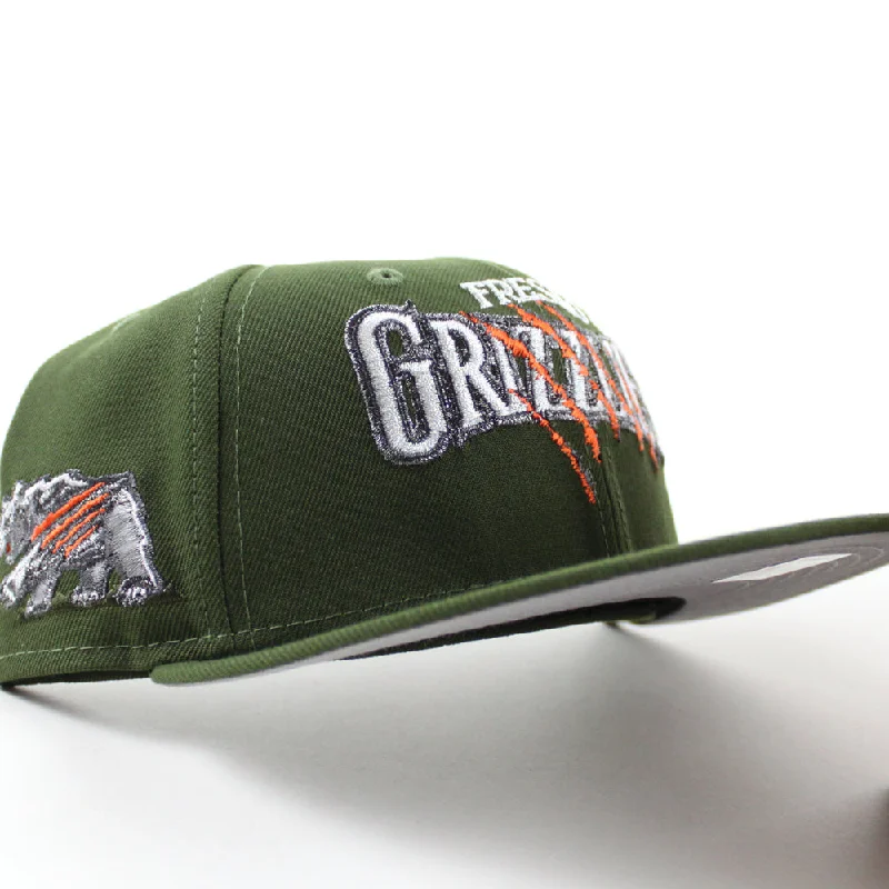 Fresno Grizzlies Grizzlies Patch New Era 59Fifty Fitted Hat (Rifle Green Gray Under Brim)