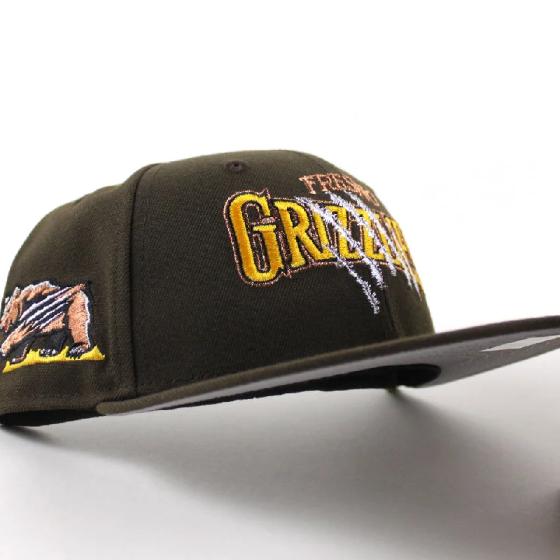 Fresno Grizzlies Grizzlies Patch New Era 59Fifty Fitted Hat (Walnut Gray Under Brim)