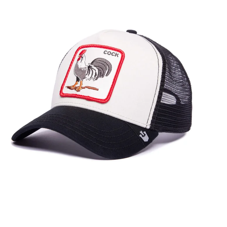 GOORIN BROS THE COCK (BLACK/WHITE) TRUCKER MESH SNAPBACK