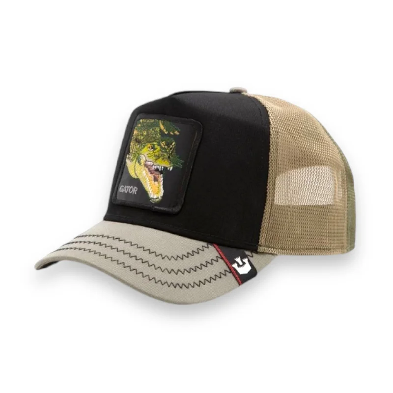 GOORIN BROS OLIVE "TRI GATOR" TRUCKER SNAPBACK