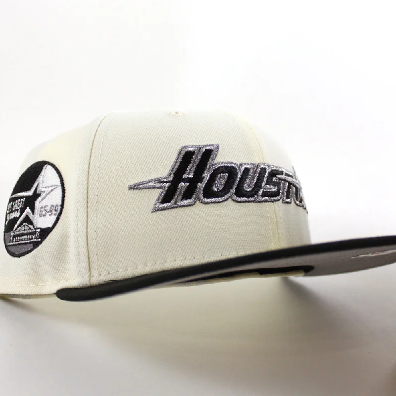 Houston Astros 35 Great Years New Era 59Fifty Fitted Hat (Chrome White Black Gray Under Brim)