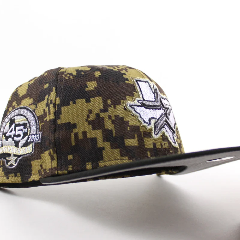 Houston Astros 45th Anniversary New Era 59Fifty Fitted Hat (Digital DESERT CAMO Black Gray Under Brim)