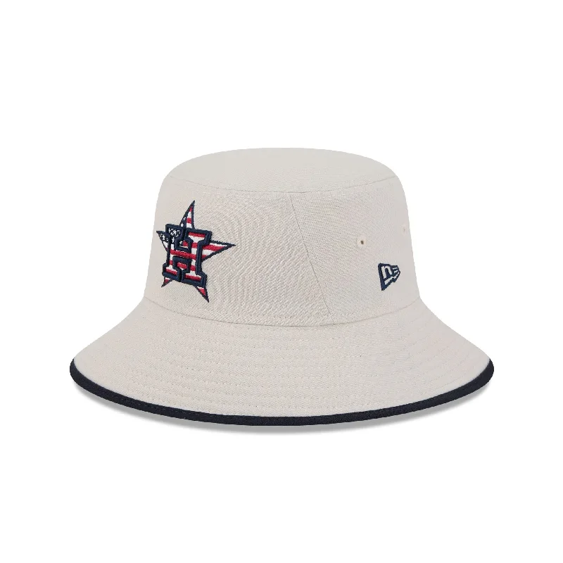 Houston Astros Independence Day 2024 Stretch Bucket Hat