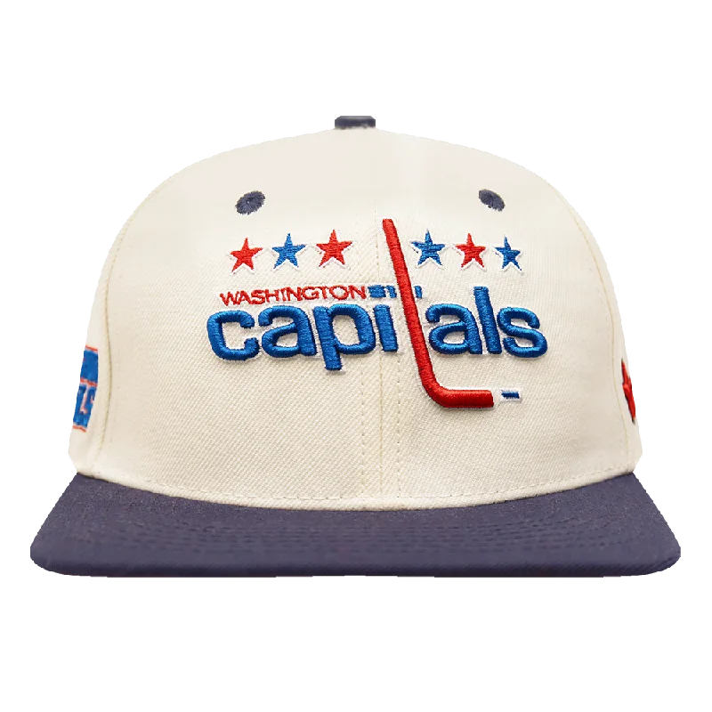 NHL WASHINGTON CAPITALS RETRO CLASSIC UNISEX PRIMARY LOGO WOOL SNAPBACK (EGGSHELL)