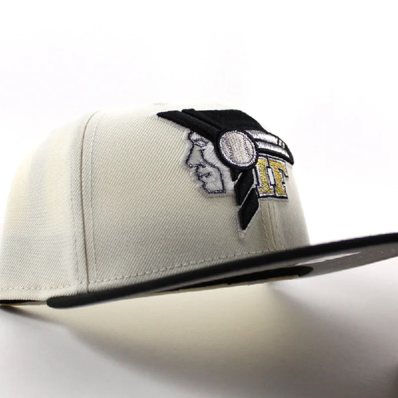 Idaho Falls Braves New Era 59Fifty Fitted Hat (Chrome White Black Gray Under Brim)