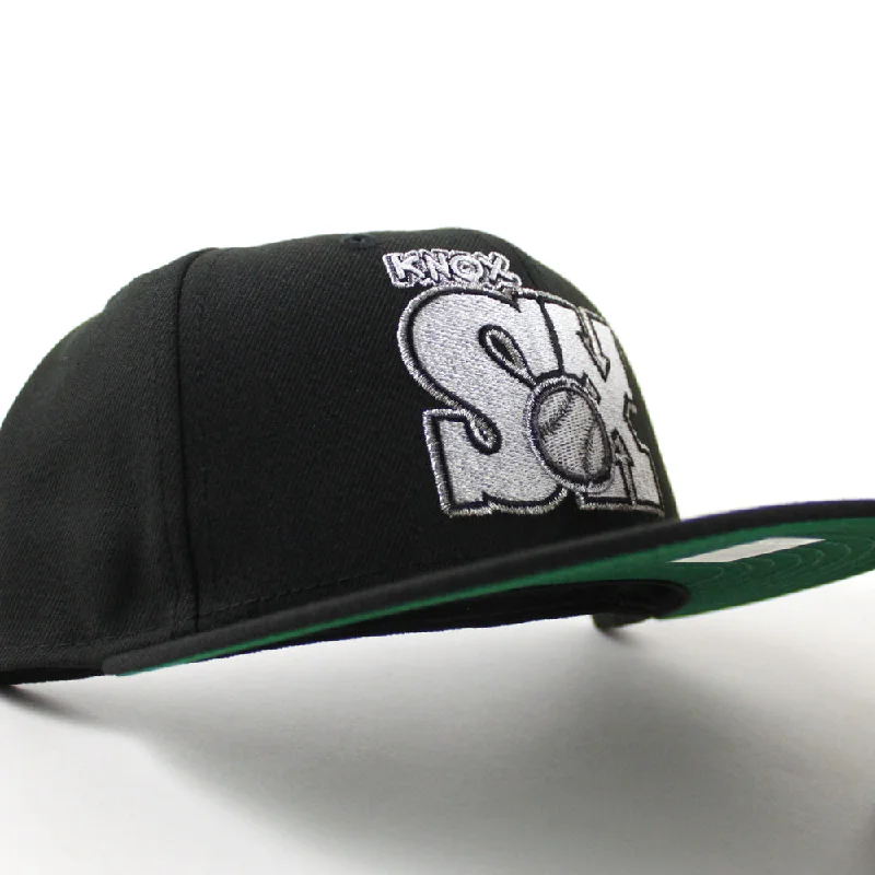 KNOXVILLE Sox New Era Fitted 59Fifty Hat (Black Green Under Brim)