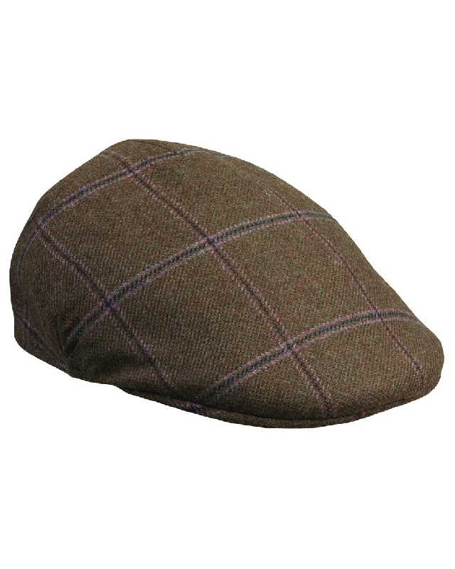 Laksen Pippa Tweed Drivers Flat Cap