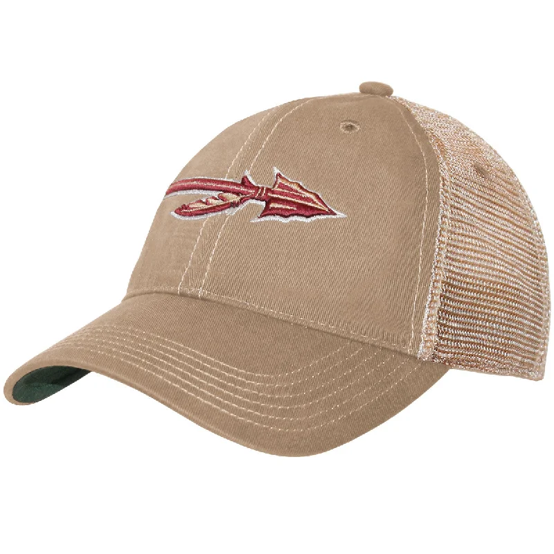 Legacy Florida State Spear Adjustable Relaxed Trucker - Khaki