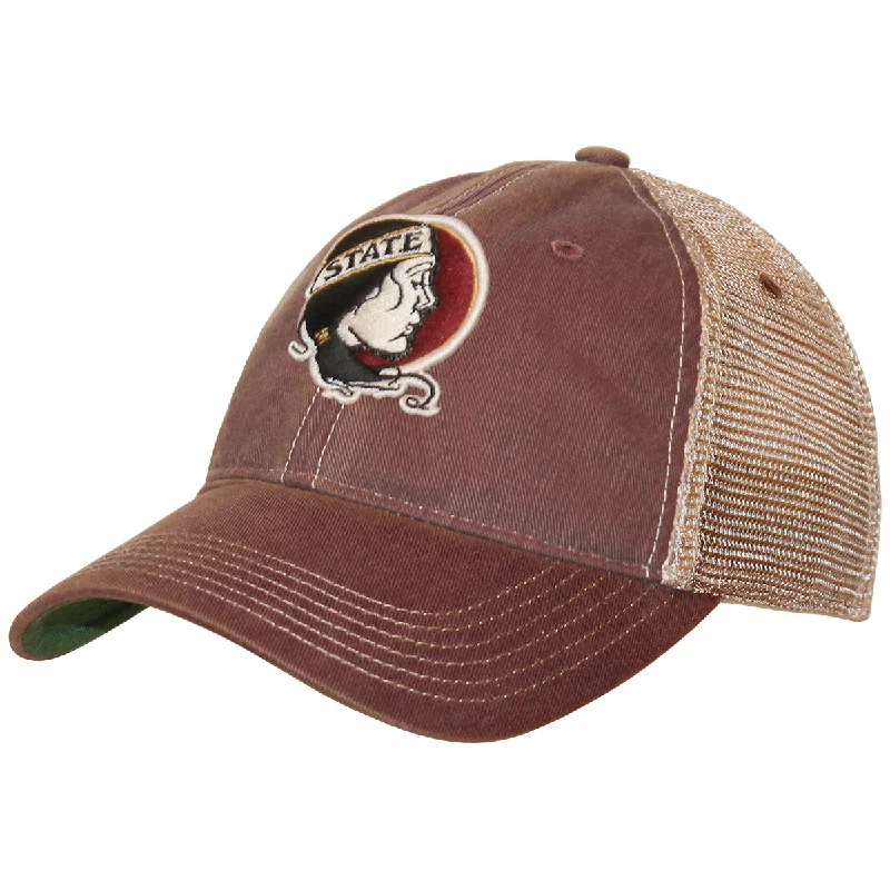 Legacy Vault Lady Seminole Adjustable Low Profile Trucker Cap - Garnet