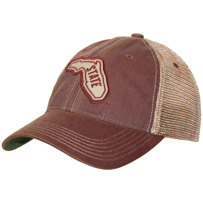 Legacy Vault State of Florida Adjustable Low Profile Trucker - Garnet