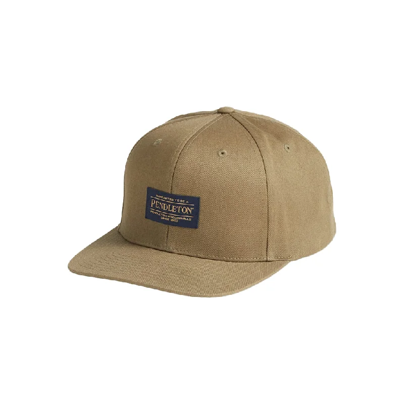 Logo Flat Brim Hat Loden