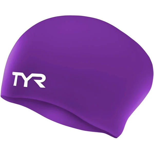 Long Hair Wrinkle Free Cap - Purple