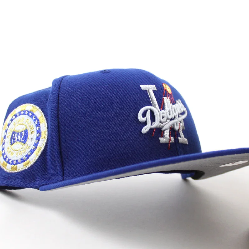 Los Angeles Dodgers 1942 All Star Game New Era 59Fifty Fitted Hat (Royal Blue Gray Under Brim)