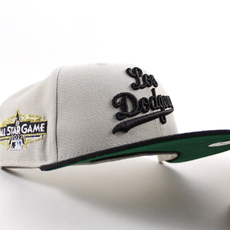 Los Angeles Dodgers 2022 All Star Game New Era 59Fifty Fitted Hat (Stone Black Green Under Brim)