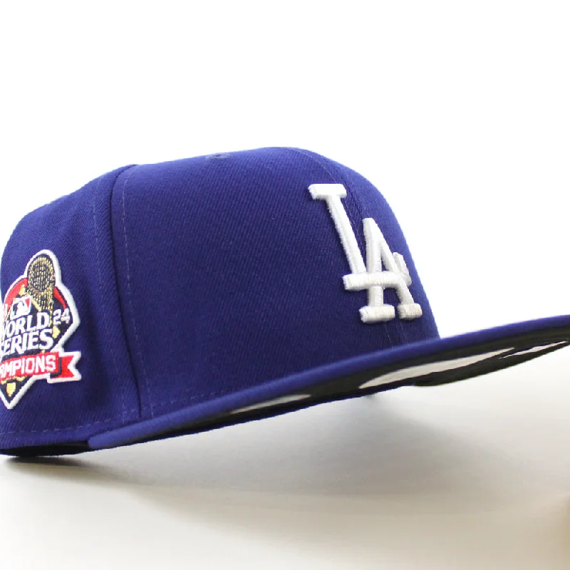 Los Angeles Dodgers 2024 World Series Champion New Era 59Fifty Fitted Hat (Royal Blue)