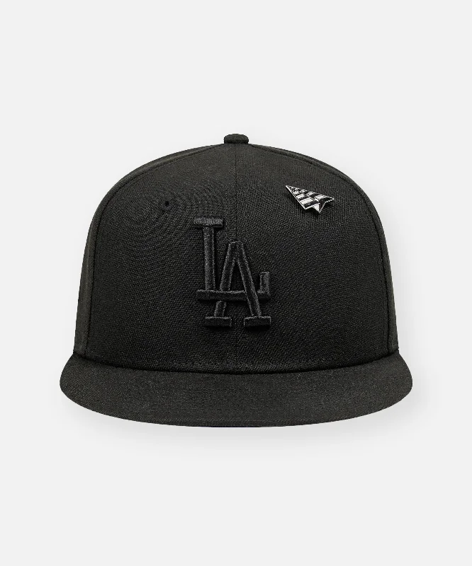 Los Angeles Dodgers x Paper Planes Blackout 9FIFTY Snapback Hat