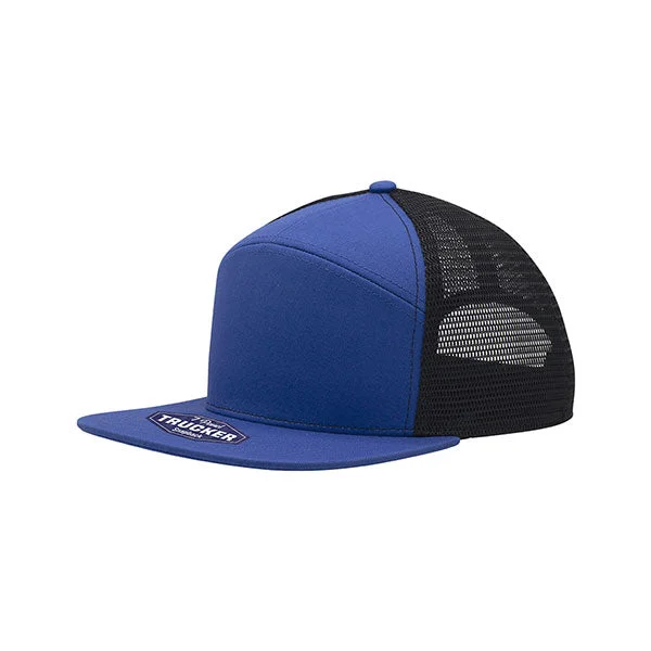 Mega Cap 6824 Cotton Twill 7 Panel Trucker Cap