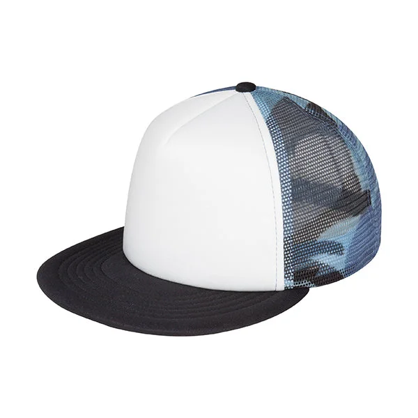 Mega Cap 6875A Flat Bill Snapback Trucker Cap