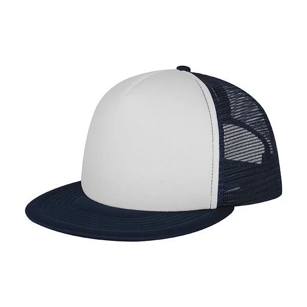 Mega Cap 6875B Flat Bill Snapback Trucker Cap