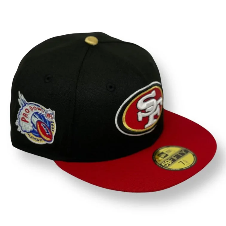 SAN FRANCISCO 49ERS (BLACK/RED) "1997 PRO BOWL" NEW ERA 59FIFTY FITTED