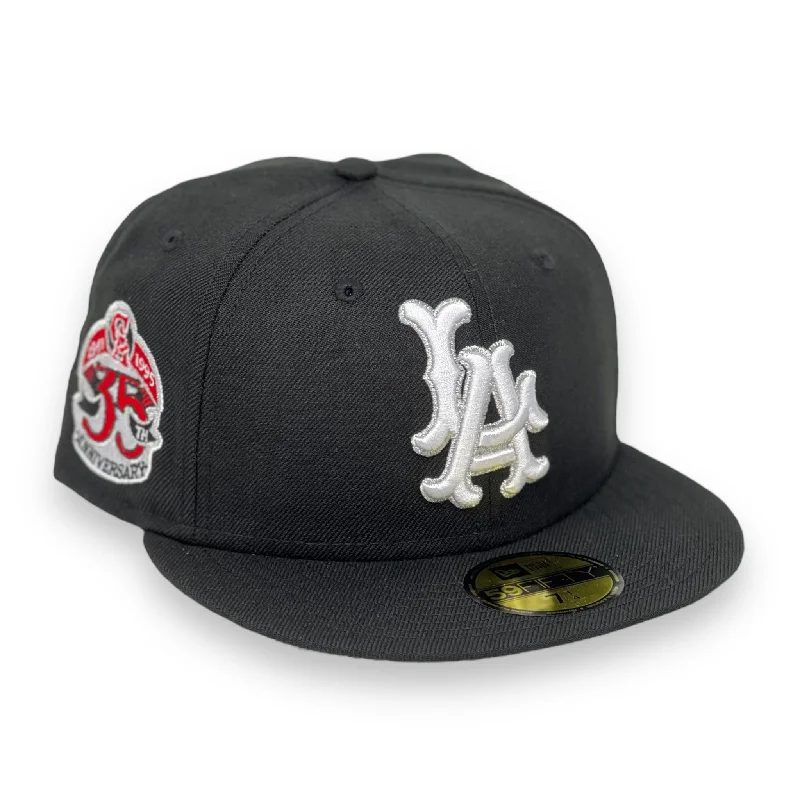 LA ANGELS (BLACK) (35TH ANN) NEW ERA 59FIFTY FITTED