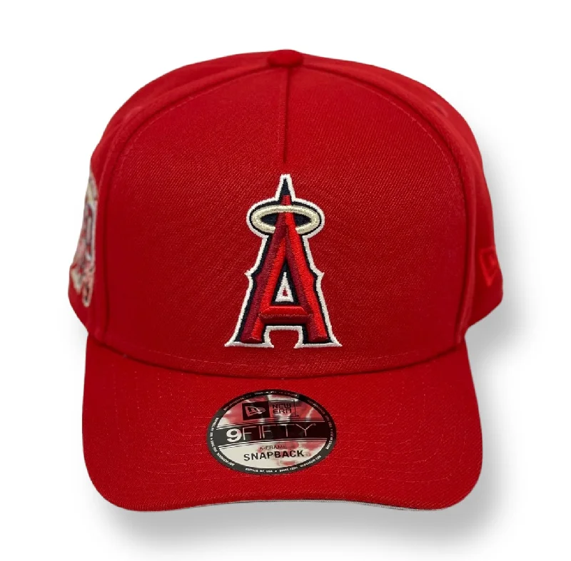 ANAHIEM ANGELS (RED) (50TH ANN) "9FIFTY AFRAME" NEW ERA SNAPBACK